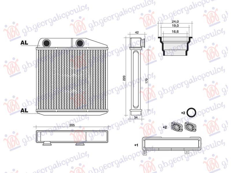 GREJAC KABINE (170x191) JEEP COMPASS 2022-2025 (MP/M6/MV/M7)