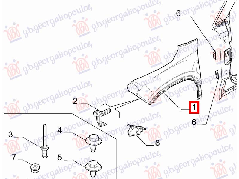 BLATOBRAN (ORIGINALNI) ALFA ROMEO JUNIOR 2024- (626/627)