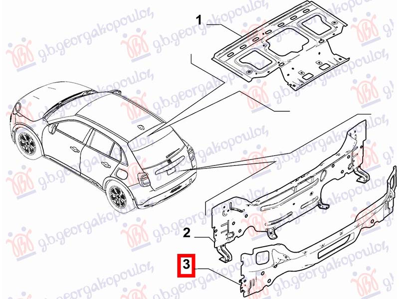 ZADNJI VEZNI LIM SPOLJASNJI (ORIGINALNI) FIAT 600 2023- (365/364)