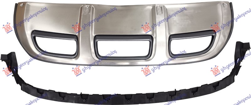SPOJLER PREDNJI SA NOSACEM METAL (OFFROAD) AUDI Q7 2009-2015 (4LB)