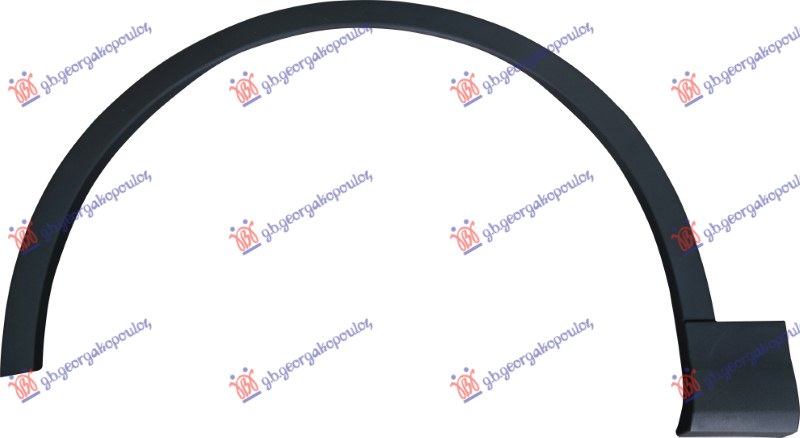 RUB PLASTICNI PREDNJEG BLATORANA CRNI AUDI Q7 2015-2019 (4MB/4MG/4MQ)