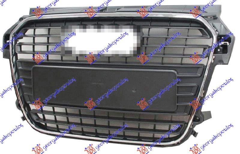 PVC MASKA SIVA (HROM OKVIR) (DRZAC TABLICE) AUDI A1 2010-2014 (8X1/8XK/8XA/8XF)