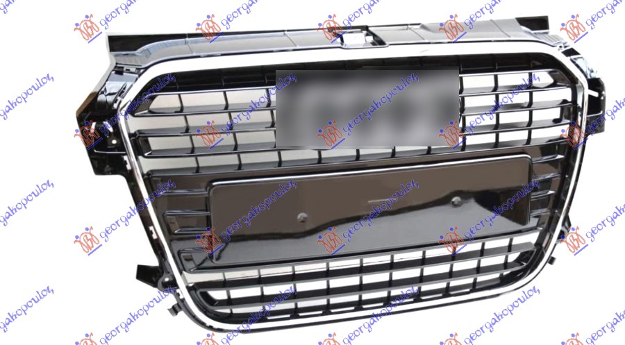 PVC MASKA SVETLO-CRNA (HROM LAJSNE) (HROM OKVIR) (S-LINE) AUDI A1 2010-2014 (8X1/8XK/8XA/8XF)