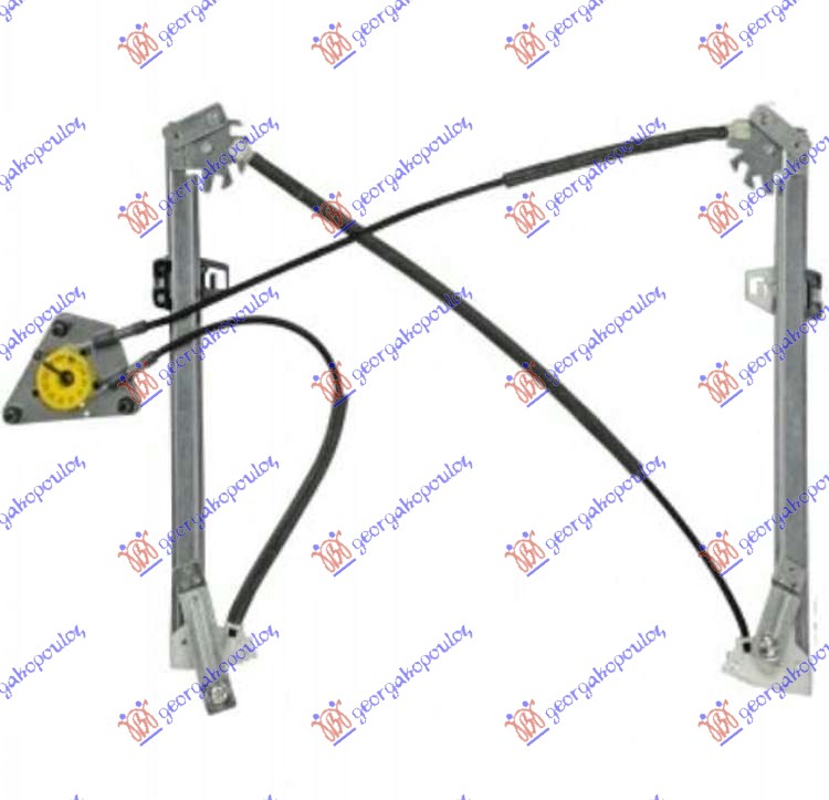 PODIZAC PREDNJEG PROZORA ELEKTRICNI (BEZ MOTORA) AUDI A1 2010-2014 (8X1/8XK/8XA/8XF)