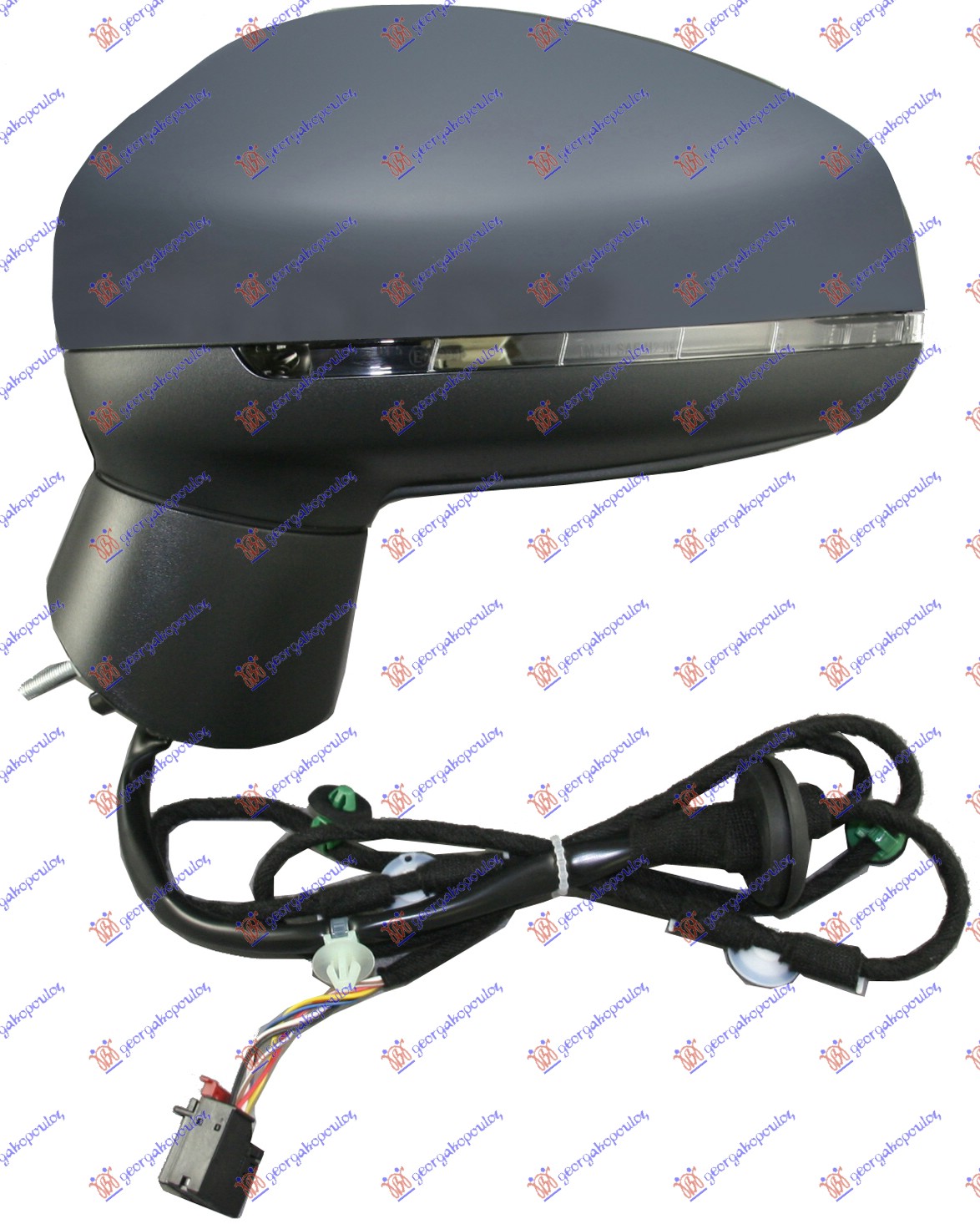 RETROVIZOR ELEKTRICNI SA GREJACEM PM (MIGAVAC) (ASFERICNO STAKLO) AUDI A1 2010-2014 (8X1/8XK/8XA/8XF)