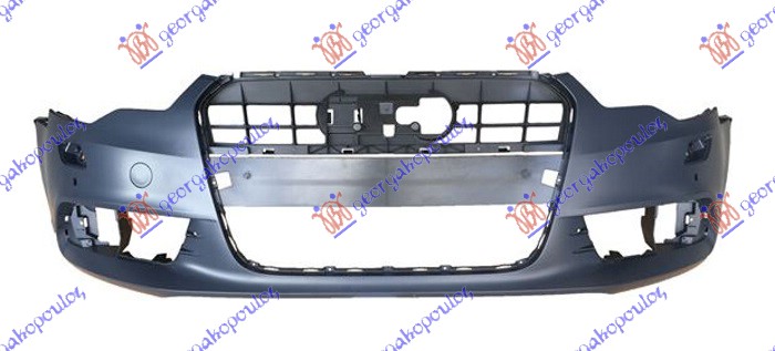 PREDNJI BRANIK PM (SA MAGLENKAMA) (PRSKALICE) (2 PDC SENZORI) AUDI A6 2010-2014 (4GH/4GJ/4G2/4GC/4G5/4GD)
