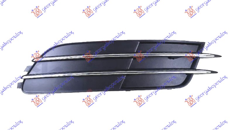 RESETKA PREDNJEG BRANIKA (BEZ MAGLENKE) (HROM LAJSNE) AUDI A6 2010-2014 (4GH/4GJ/4G2/4GC/4G5/4GD)