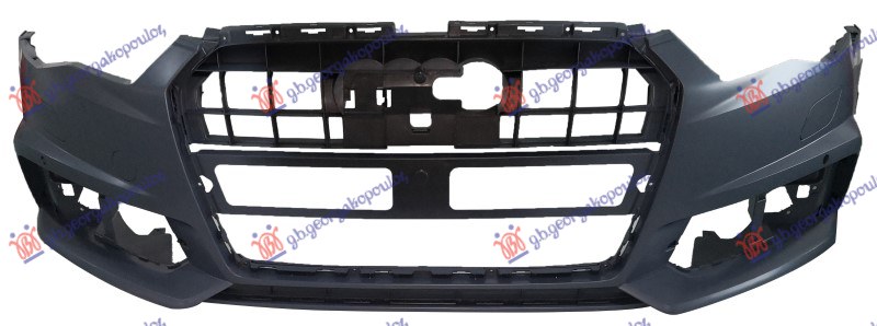 PREDNJI BRANIK PM (S-LINE) (2 PDC SENZORI) (PRSKALICE) AUDI A6 2014-2018  (4GH/4GJ/4G2/4GC/4G5/4GD)