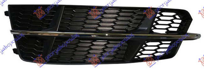 RESETKA PREDNJEG BRANIKA (BEZ MAGLENKE) (HROM LAJSNA) (S-LINE) AUDI A6 2014-2018  (4GH/4GJ/4G2/4GC/4G5/4GD)