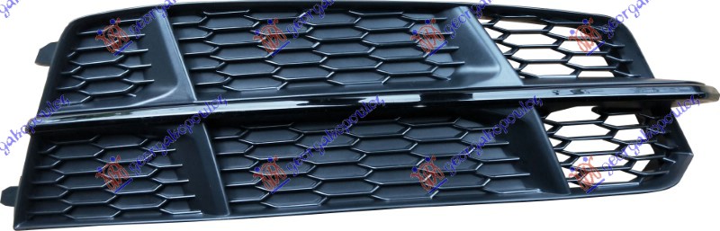 RESETKA PREDNJEG BRANIKA (BEZ MAGLENKE) LAJSNA SJAJ-CRNA (S-LINE) AUDI A6 2014-2018  (4GH/4GJ/4G2/4GC/4G5/4GD)