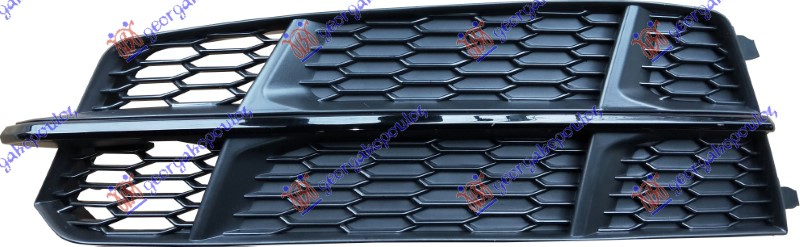 RESETKA PREDNJEG BRANIKA (BEZ MAGLENKE) LAJSNA SJAJ-CRNA (S-LINE) AUDI A6 2014-2018  (4GH/4GJ/4G2/4GC/4G5/4GD)