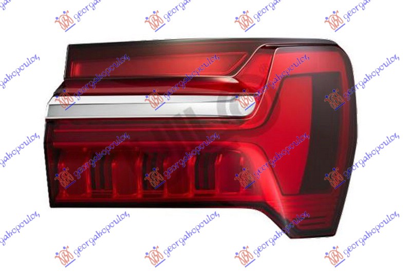STOP LAMPA SPOLJASNJA LED (HROM LAJSNA) (ULO) AUDI A6 2018-2025 (4A2/4A5)