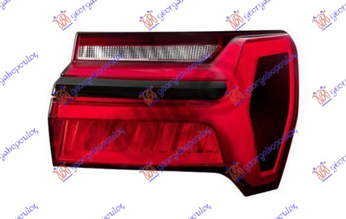 STOP LAMPA SPOLJASNJA LED (CRNA LAJSNA) (ULO) AUDI A6 2018-2025 (4A2/4A5)