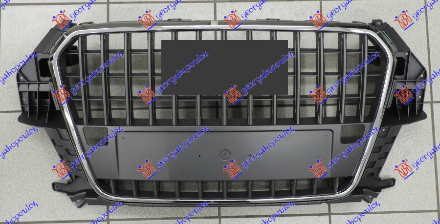 PVC MASKA SIVA (HROM OKVIR) (DRZAC TABLICE) (2 PDC SENZORA) AUDI Q3 2011-2014 (8UB/8UG)