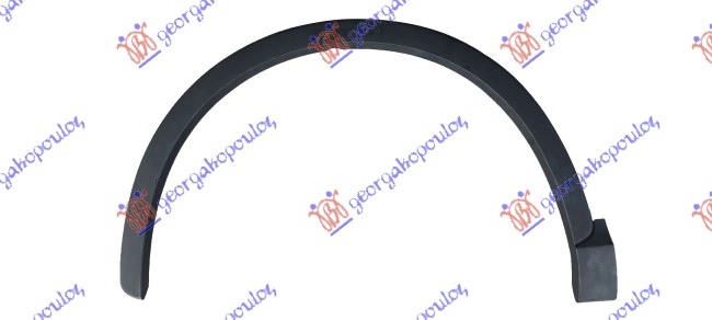 RUB PLASTICNI PREDNJEG BLATOBRANA AUDI Q3 2014-2018 (8UB/8UG)
