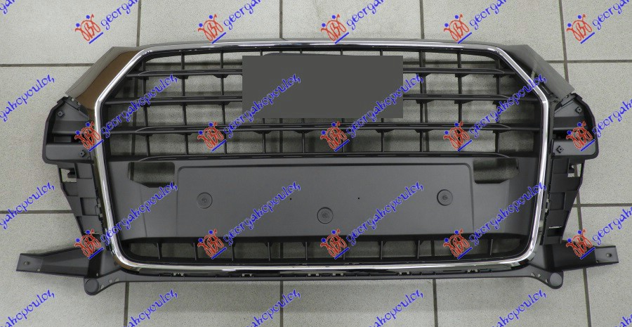 PVC MASKA SIVA (HROM OKVIR) (BEZ DRZACA TABLICE) AUDI Q3 2014-2018 (8UB/8UG)