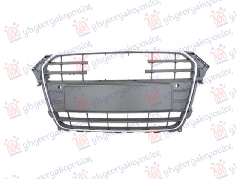 PVC MASKA SIVA (HROM OKVIR) (DRZAC TABLICE) (2 PDC SENZORA) AUDI A4 2011-2015 (8KH/8K2/8K5)
