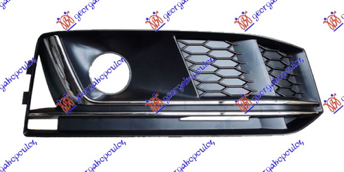 RESETKA PREDNJEG BRANIKA (SENZOR) (HROM LAJSNE) (S-LINE) AUDI A4 2015-2018 (8W2/8WC/8W5/8WD)