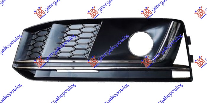 RESETKA PREDNJEG BRANIKA (SENZOR) (HROM LAJSNE) (S-LINE) AUDI A4 2015-2018 (8W2/8WC/8W5/8WD)