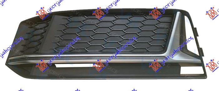 RESETKA PREDNJEG BRANIKA (BEZ SENZORA) (SREBRNA LAJSNA) (S-LINE) AUDI A4 2015-2018 (8W2/8WC/8W5/8WD)