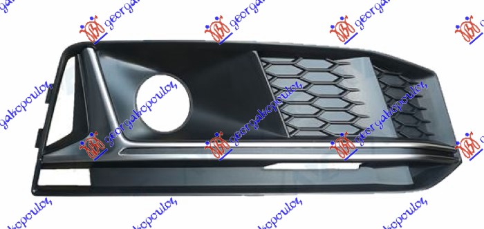 RESETKA PREDNJEG BRANIKA (SENZOR) (SREBRNA LAJSNA) (S-LINE) AUDI A4 2015-2018 (8W2/8WC/8W5/8WD)
