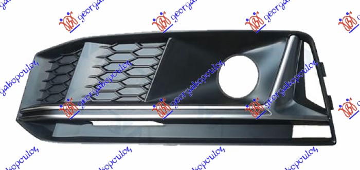 RESETKA PREDNJEG BRANIKA (SENZOR) (SREBRNA LAJSNA) (S-LINE) AUDI A4 2015-2018 (8W2/8WC/8W5/8WD)
