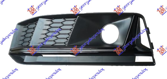 RESETKA PREDNJEG BRANIKA (SENZOR) (SJAJ-CRNA LAJSNA) (S-LINE) AUDI A4 2015-2018 (8W2/8WC/8W5/8WD)