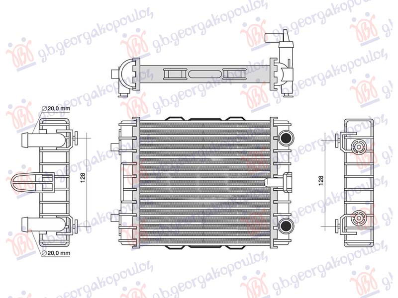 HLADNJAK MOTORA DODATNI 3.0 BENZIN/DIZEL AUDI A4 2015-2018 (8W2/8WC/8W5/8WD)