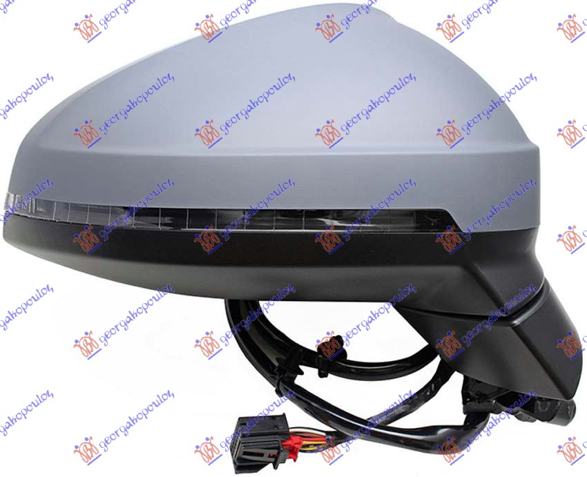 RETROVIZOR ELEKTRICNI SA GREJACEM PM (MIGAVAC) (8 PIN) (ASFERICNO STAKLO) AUDI A4 2018-2019 (8W2/8WC/8W5/8WD)