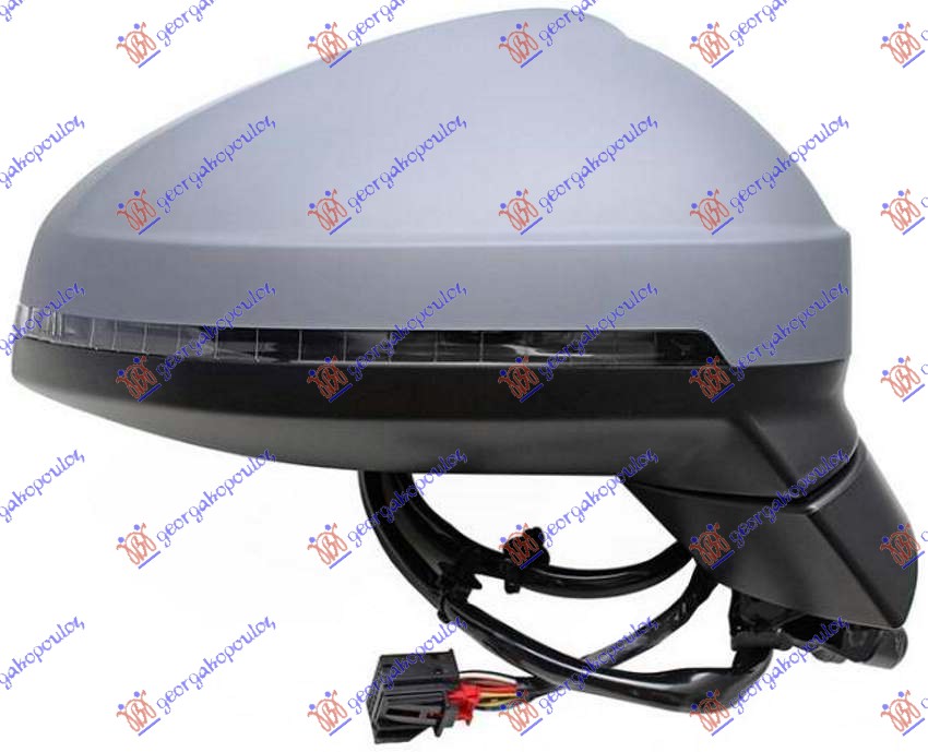 RETROVIZOR ELEKTRICNI SA GREJACEM PM (ELEKTRO-SKLOPIV) (MIGAVAC) (MEMORIJA) (15 PIN) AUDI A4 2018-2019 (8W2/8WC/8W5/8WD)