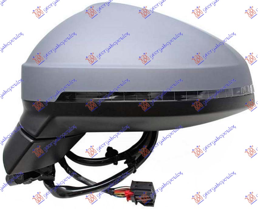 RETROVIZOR ELEKTRICNI SA GREJACEM PM (ELEKTRO-SKLOPIV) (MIGAVAC) (MEMORIJA) (15 PIN) AUDI A4 2018-2019 (8W2/8WC/8W5/8WD)