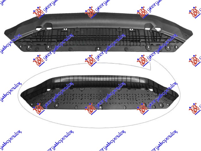 ZASTITA MOTORA ISPOD BRANIKA PLASTICNA AUDI A4 2019- (8W2/8WC/8W5/8WD)