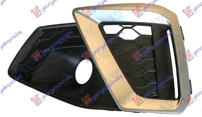 RESETKE PREDNJEG BRANIKA (SREBRNA LAJSNA) (S-LINE) AUDI A4 2019- (8W2/8WC/8W5/8WD)