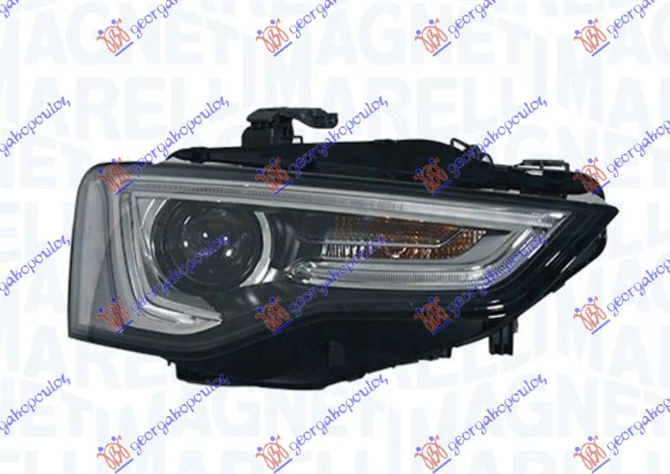 FAR Bi-XENON CRNI SA LED DNEVNIM SVETLOM (MARELLI) AUDI A5 2011-2016 (8T3/8F7/8TA)