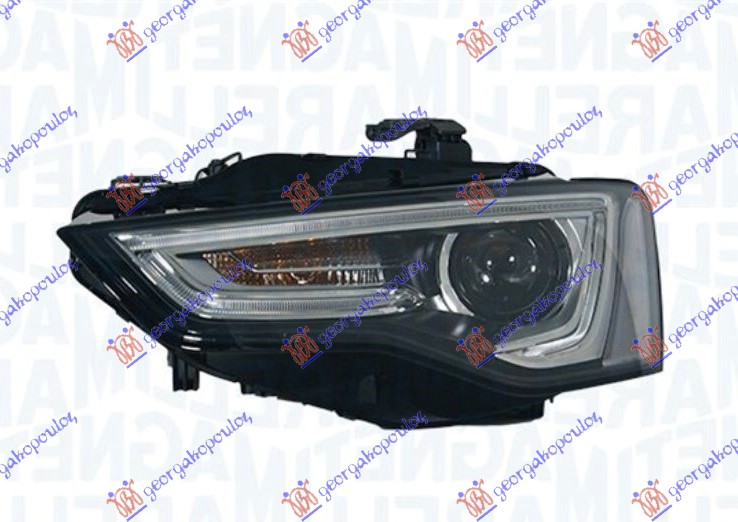FAR Bi-XENON CRNI SA LED DNEVNIM SVETLOM (MARELLI) AUDI A5 2011-2016 (8T3/8F7/8TA)