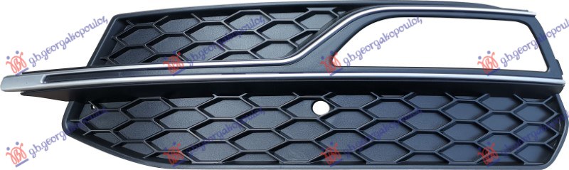 RESETKA PREDNJEG BRANIKA SA HROM (MAGLENKA) (S-LINE) AUDI A3 3D/SPORTBACK 2012-2016 (8V1/8VK/8VA/8VF)