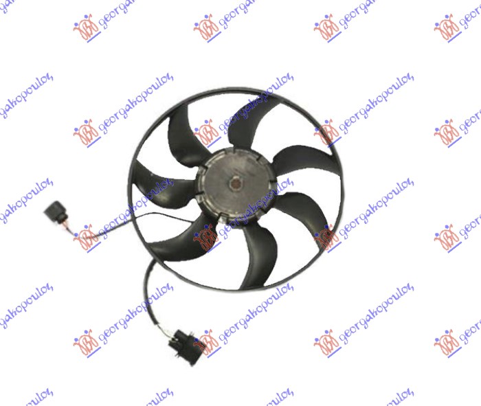 VENTILATOR (MOTOR+ELISA) (370mm) (300W) AUDI TT 2018- (FV9/FVR/FV3/FVP)