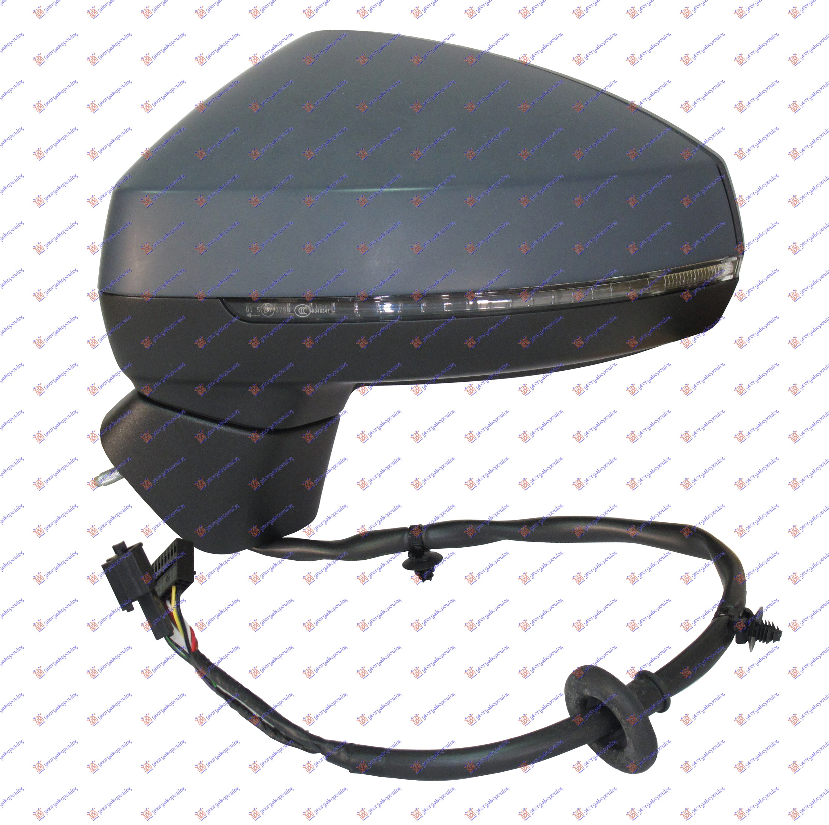RETROVIZOR ELEKTRICNI SA GREJACEM PM (MIGAVAC) (A KVALITET) (ASFERICNO STAKLO) AUDI A3 3D/SPORTBACK 2016-2020 (8V1/8VK/8VA/8VF)