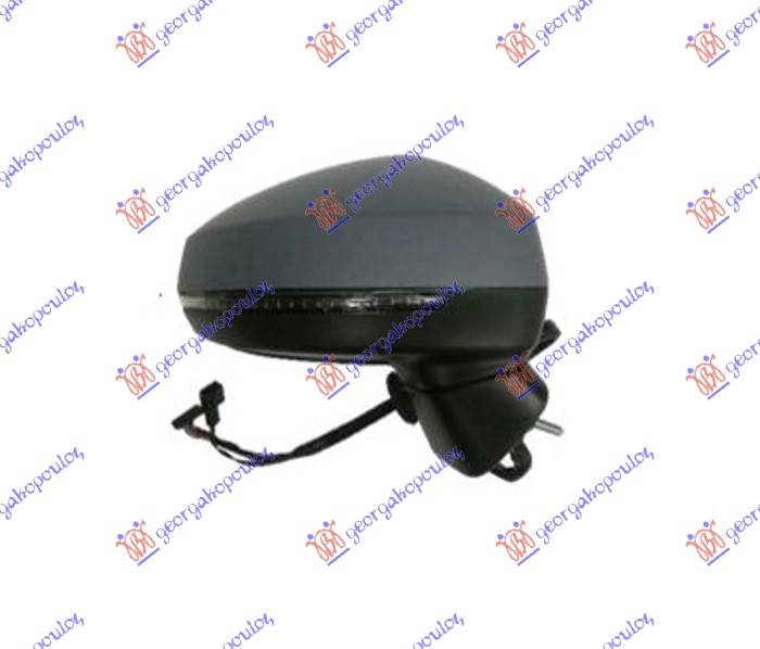 RETROVIZOR ELEKTRICNI SA GREJACEM PM (MIGAVAC) (ASFERICNO STAKLO) AUDI A3 3D/SPORTBACK 2016-2020 (8V1/8VK/8VA/8VF)