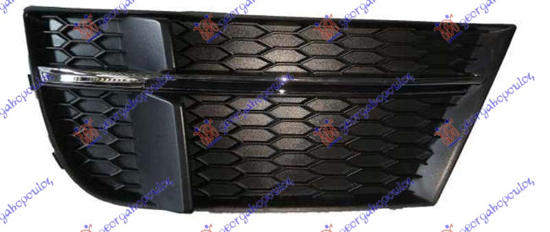 RESETKA PREDNJEG BRANIKA (HROM LAJSNA) (S-LINE/S3) AUDI A3 SEDAN/CABRIO 2016-2020 (8V7/8VE/8VS/8VM)
