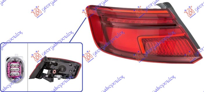 STOP LAMPA SPOLJASNJA LED DYNAMIC (SPORTBACK) (HELLA) AUDI A3 3D/SPORTBACK 2016-2020 (8V1/8VK/8VA/8VF)
