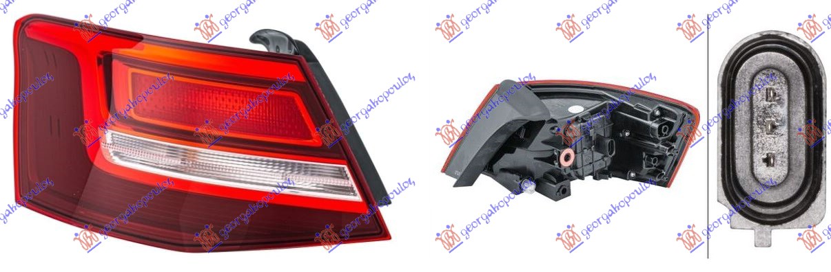 STOP LAMPA SPOLJASNJA LED (HELLA) AUDI A3 3D/SPORTBACK 2016-2020 (8V1/8VK/8VA/8VF)