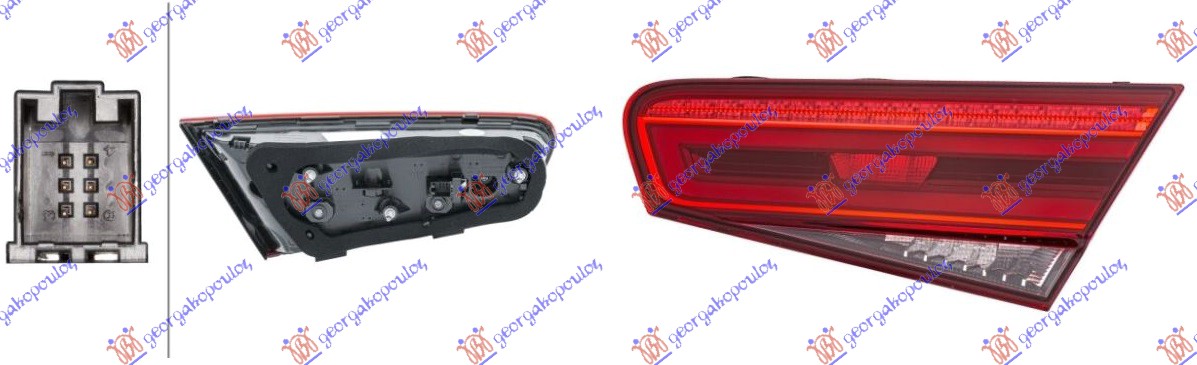 STOP LAMPA SPOLJASNJA LED DYNAMIC (HELLA) AUDI A3 3D/SPORTBACK 2016-2020 (8V1/8VK/8VA/8VF)