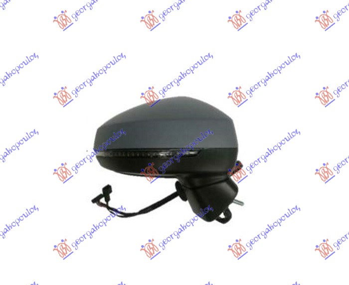 RETROVIZOR ELEKTRICNI SA GREJACEM PM (MIGAVAC) (MRTAV UGAO) (ASFERICNO STAKLO) AUDI A3 3D/SPORTBACK 2016-2020 (8V1/8VK/8VA/8VF)