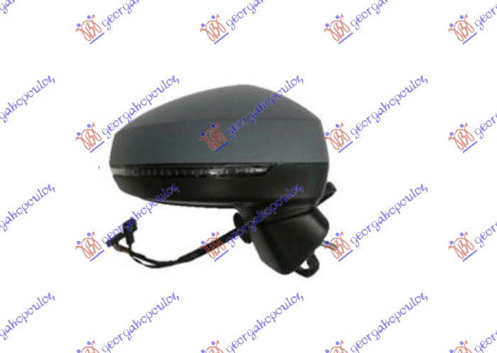 RETROVIZOR ELEKTRICNI SA GREJACEM PM (ELEKTRO-SKLOPIV) (MIGAVAC) (MEMORIJA) (MRTAV UGAO) (ASFERICNO STAKLO) AUDI A3 3D/SPORTBACK 2016-2020 (8V1/8VK/8VA/8VF)