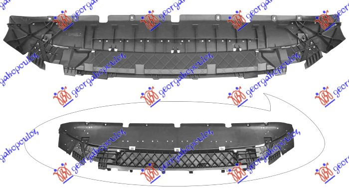 ZASTITA MOTORA ISPOD BRANIKA PLASTICNA AUDI Q5 2016-2020 (FYB/FYG/FYT)