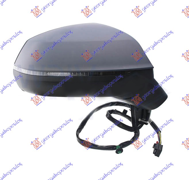 RETROVIZOR ELEKTRICNI SA GREJACEM PM (ELEKTRO-SKLOPIV) (MIGAVAC) (MEMORIJA) (15 PIN) (A KVALITET) (KONVEKSNO STAKLO) AUDI Q5 2020-2024 (FYB/FYG/FYT)
