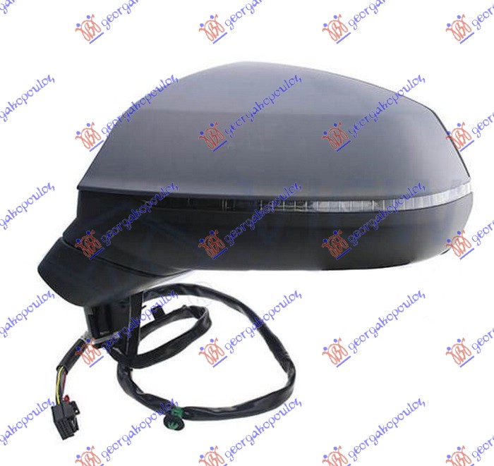 RETROVIZOR ELEKTRICNI SA GREJACEM PM (ELEKTRO-SKLOPIV) (MIGAVAC) (MRTAV UGAO) (12 PIN) (A KVALITET) (ASFERICNO STAKLO) AUDI Q5 2020-2024 (FYB/FYG/FYT)