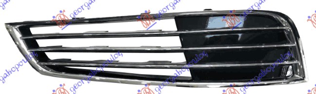 RESETKA PREDNJEG BRANIKA (BEZ MAGLENKE) (3 LAJSNE) AUDI A8 2009-2013 (4H2/4H8/4HC/4HL)