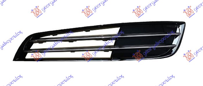 RESETKA PREDNJEG BRANIKA (BEZ MAGLENKE) (2 HROM LAJSNE) AUDI A8 2009-2013 (4H2/4H8/4HC/4HL)